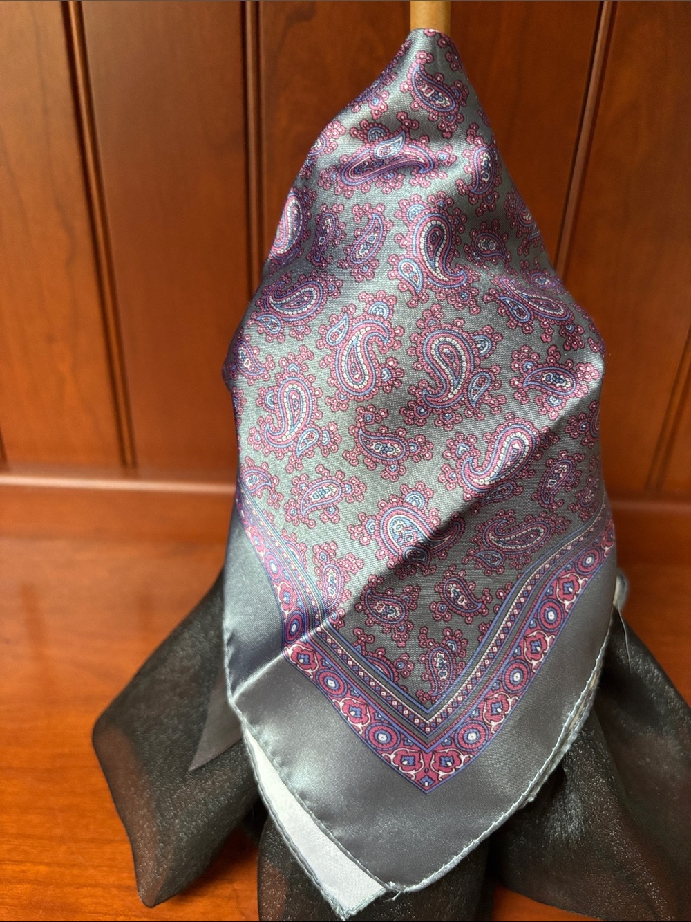 Small satin pocket square VTG scarf